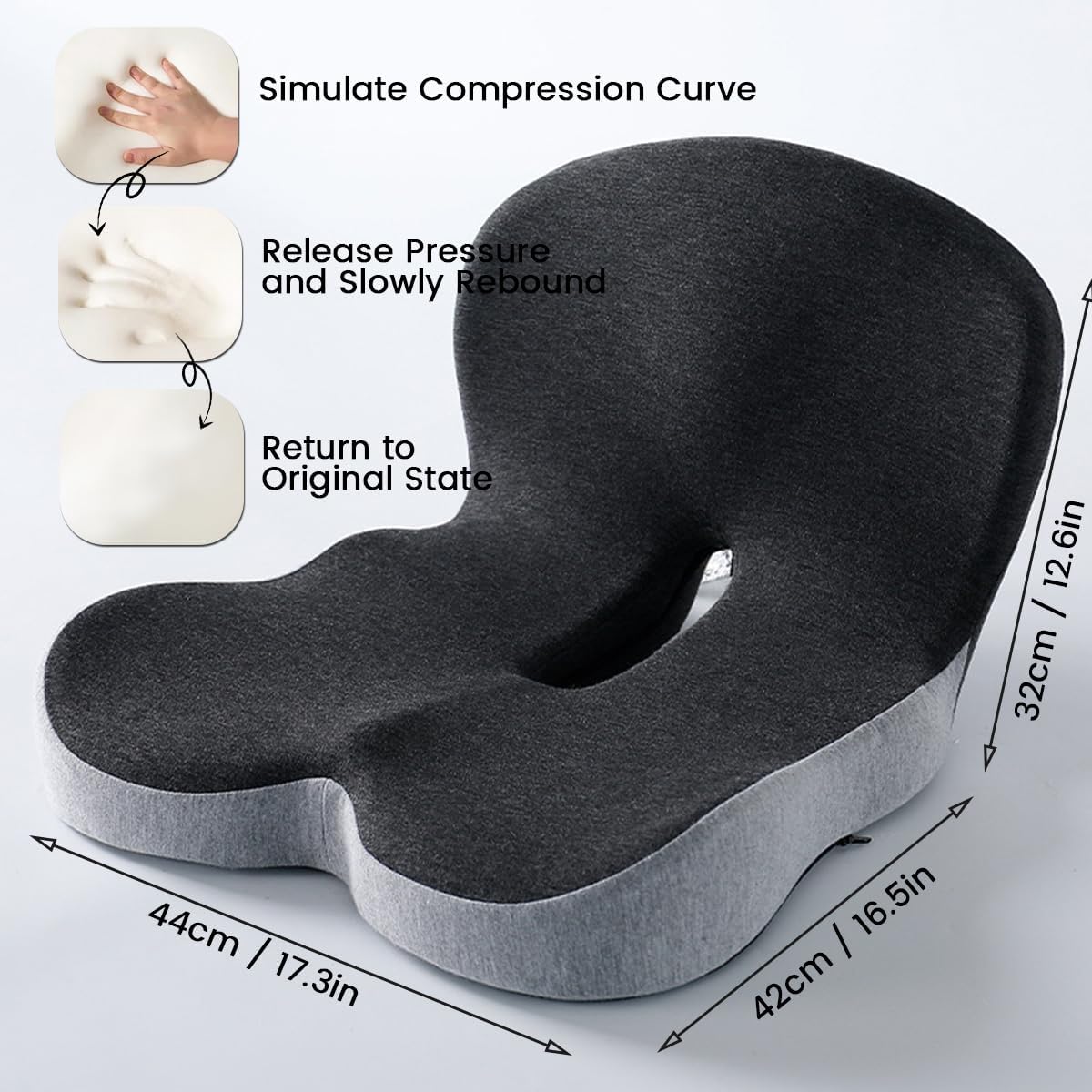 ErgoComfort Pad – Ergonomisches Memory Foam Sitzkissen für optimalen Komfort
