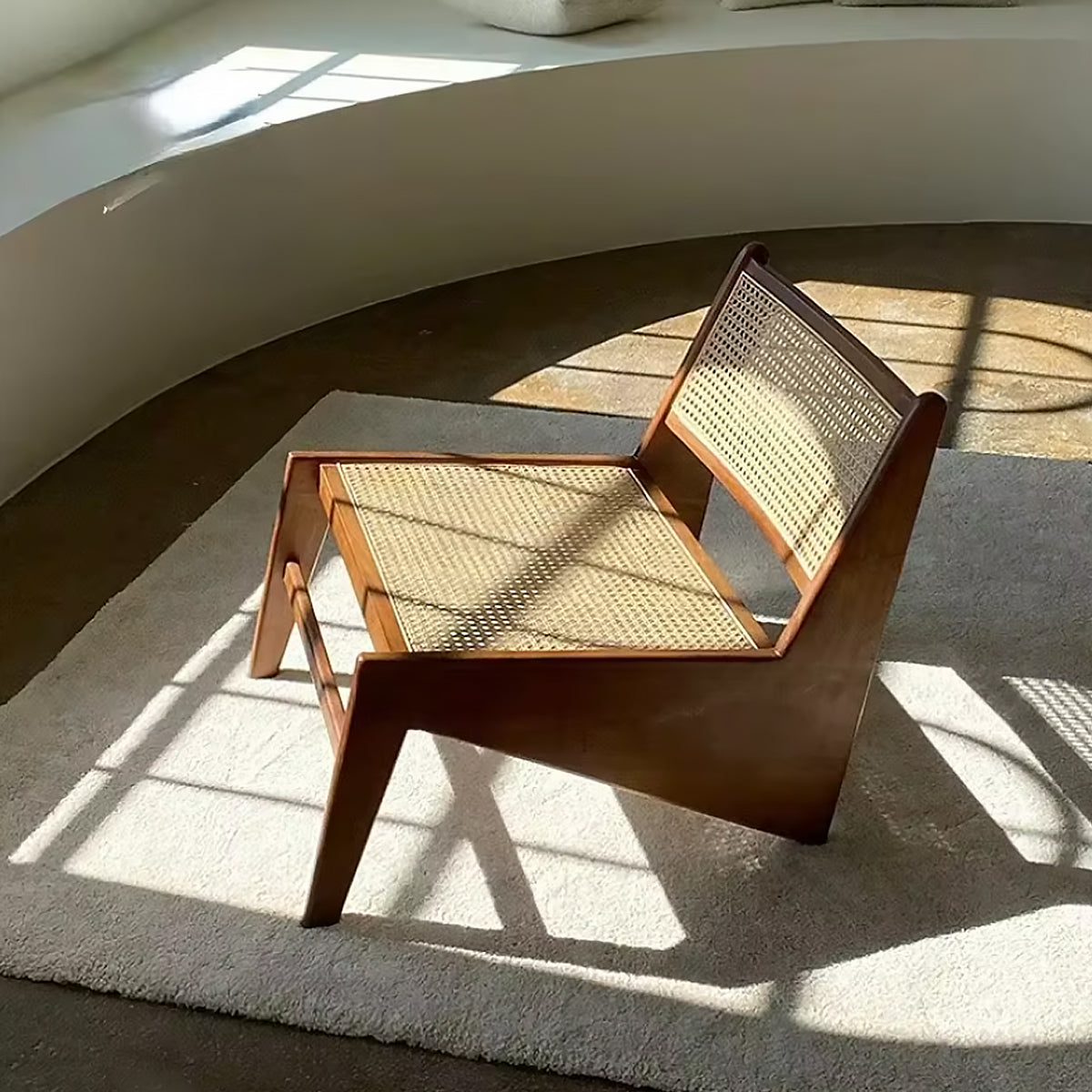 Lunair Canapé | Sofa aus Holz & Rattan im französisch-skandinavischen Stil