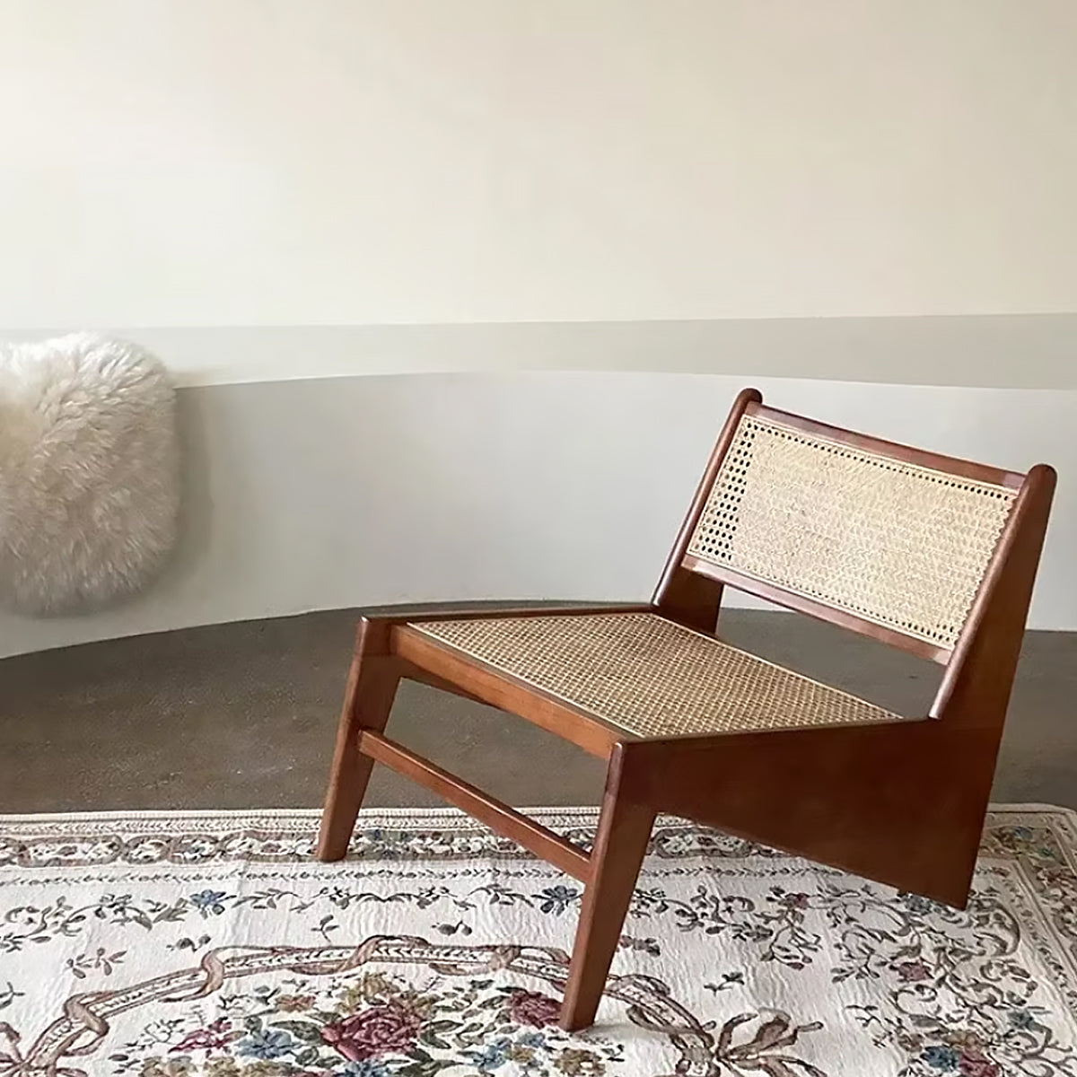 Lunair Canapé | Sofa aus Holz & Rattan im französisch-skandinavischen Stil
