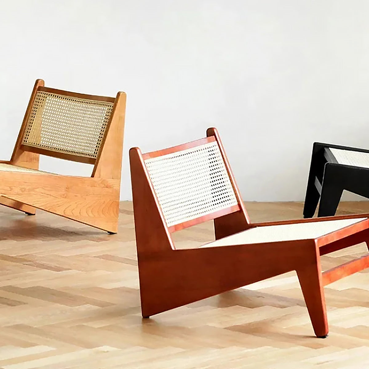 Lunair Canapé | Sofa aus Holz & Rattan im französisch-skandinavischen Stil