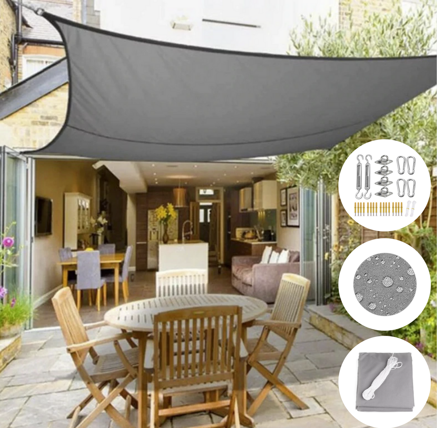 ShadeSecure | Sonnensegel mit Montageset