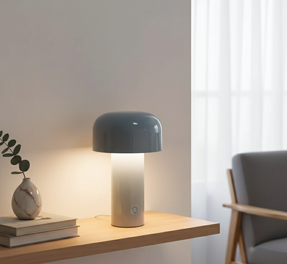 Pilz Tischlampe LED | Wiederaufladbar & Dimmbar | Tragbar | Aluminium