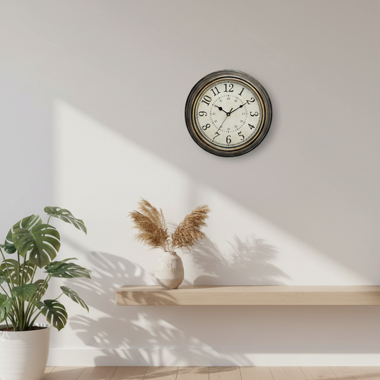 Timeless Vintage | Antike Holz-Wanduhr | Rustikaler Retro-Charme & nostalgische Eleganz für Ihr Zuhause