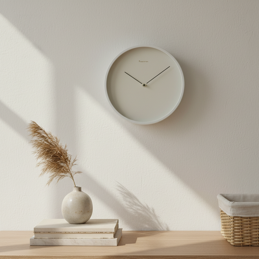 NordLign | Nordische Minimalistische Wanduhr | Skandinavisches Design & zeitlose Ästhetik für moderne Räume