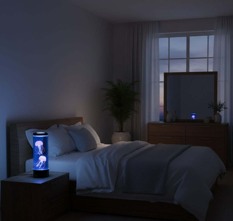 Lunir Mare | Lampa stołowa LED z efektem meduzy i zmianą koloru