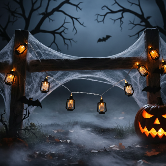 Halloween Kerosin Flaschen Lichterkette – LED Partydeko für Innen & Außen