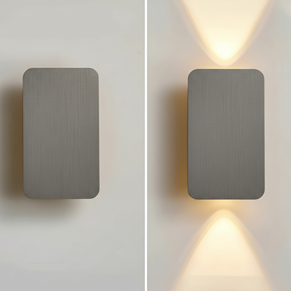 GlowForm Mini | Rechthoekige LED-wandlamp in minimalistische stijl voor een warme sfeer 