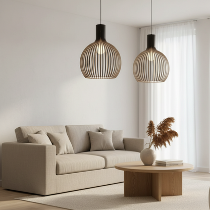 Lunorb | Handgemaakte bamboe hanglamp