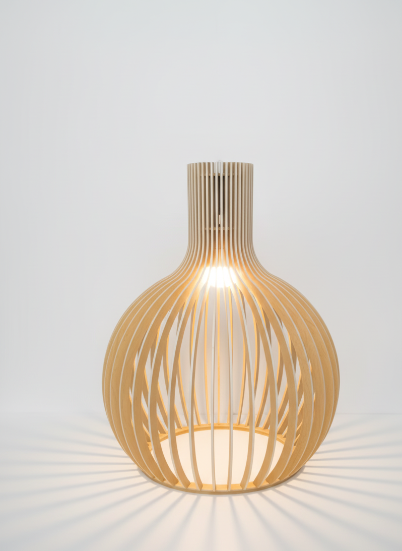 Lunorb | Handgemaakte bamboe hanglamp