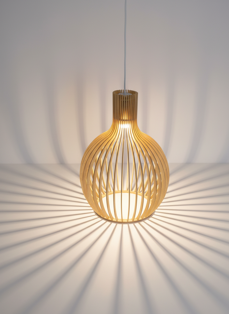 Lunorb | Handgemaakte bamboe hanglamp