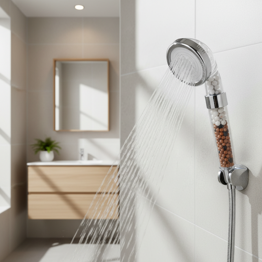 Hogedrukdouchekop met 3 functies & anionenfilter – waterbesparend & verfrissend als een spa
