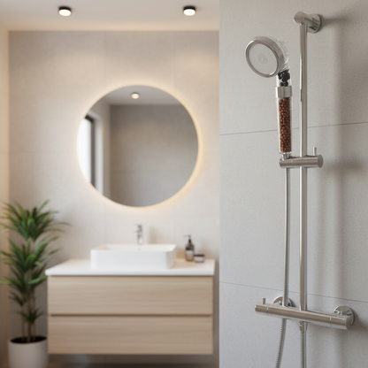 Hochdruck-Duschkopf mit 3 Funktionen & Anionenfilter – wassersparend & erfrischend wie ein Spa