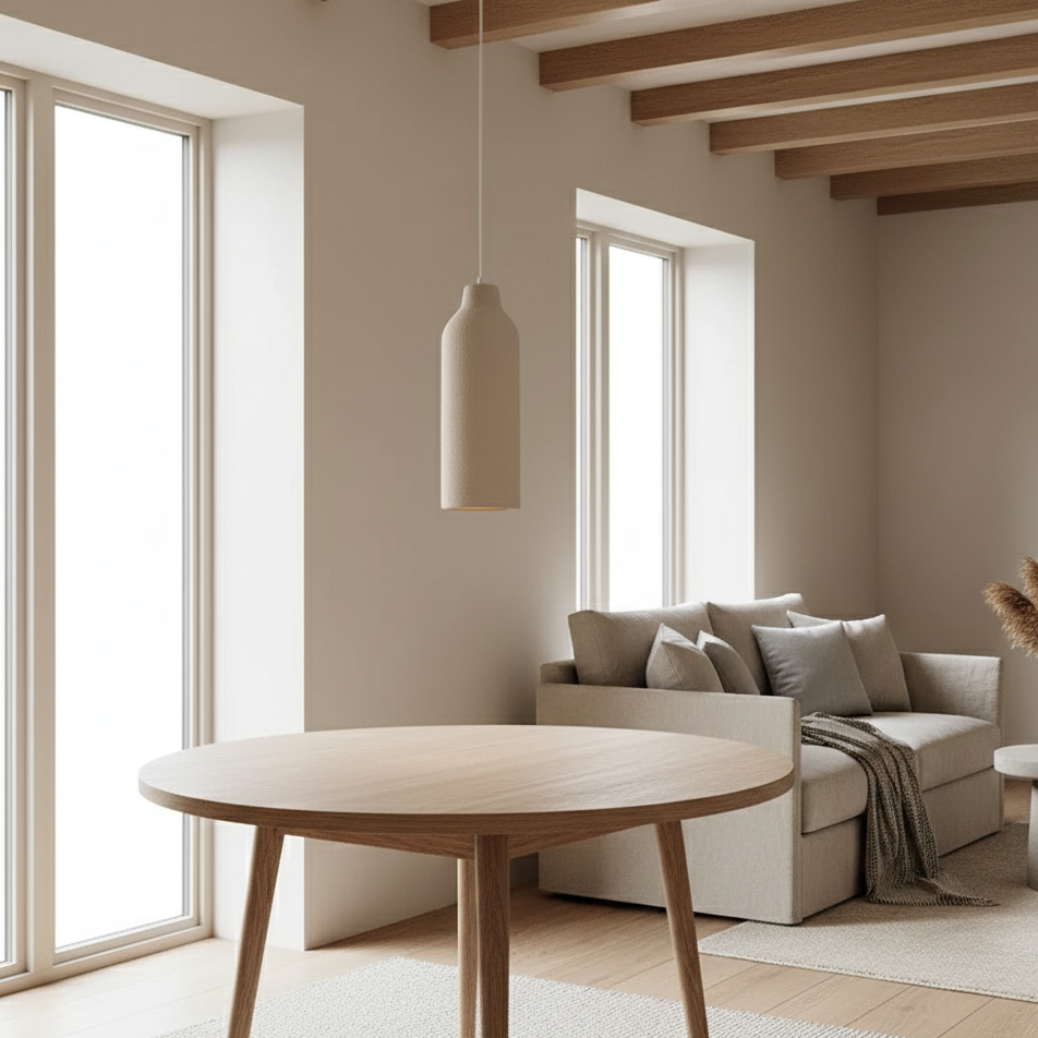 Halo Sabié | Design LED hanglamp in Wabi-Sabi stijl voor woonkamer &amp; eetkamer 