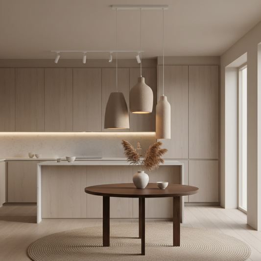 Halo Sabié | Designer-LED-Pendelleuchte im Wabi-Sabi-Stil für Wohnzimmer & Essbereich