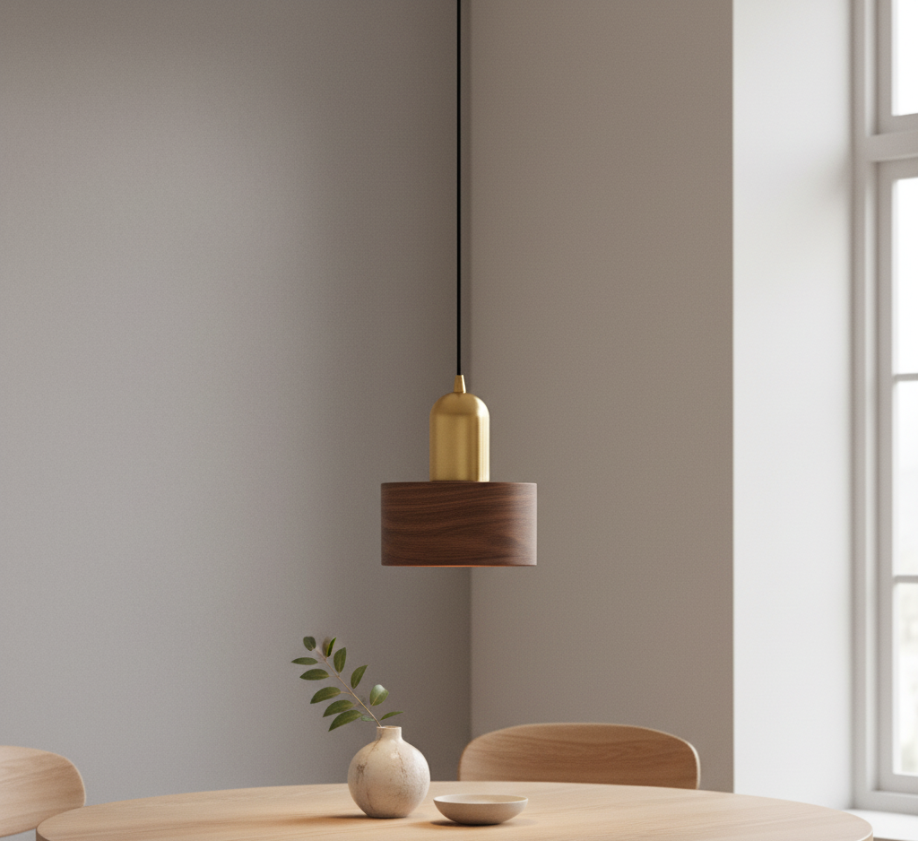 Arca Design-Pendelleuchte mit Goldakzent – Moderne Pendelleuchte für Esszimmer und Wohnzimmer