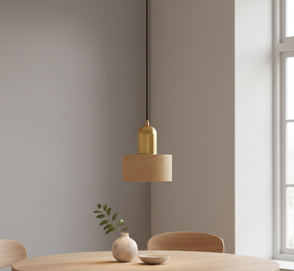 Arca Design-Pendelleuchte mit Goldakzent – Moderne Pendelleuchte für Esszimmer und Wohnzimmer