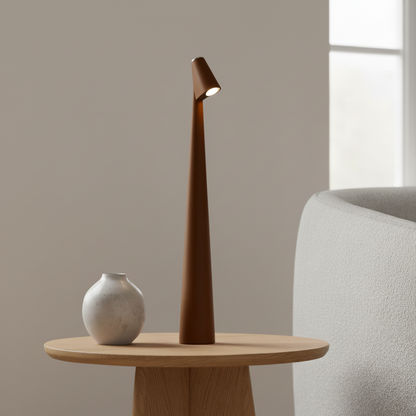 NordicLite | Draadloze LED-tafellamp in Scandinavisch minimalisme | Modern design voor woon- & slaapkamer