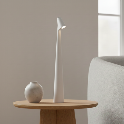 NordicLite | Draadloze LED-tafellamp in Scandinavisch minimalisme | Modern design voor woon- & slaapkamer