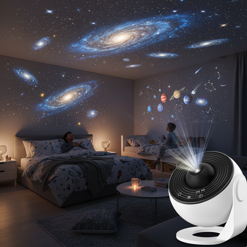 Aurava Sky | LED-sterrenhemelprojector met sterrenstelsel- en neveleffect