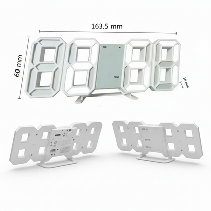 Digitix | Moderne 3D LED Uhr für Wand & Schreibtisch