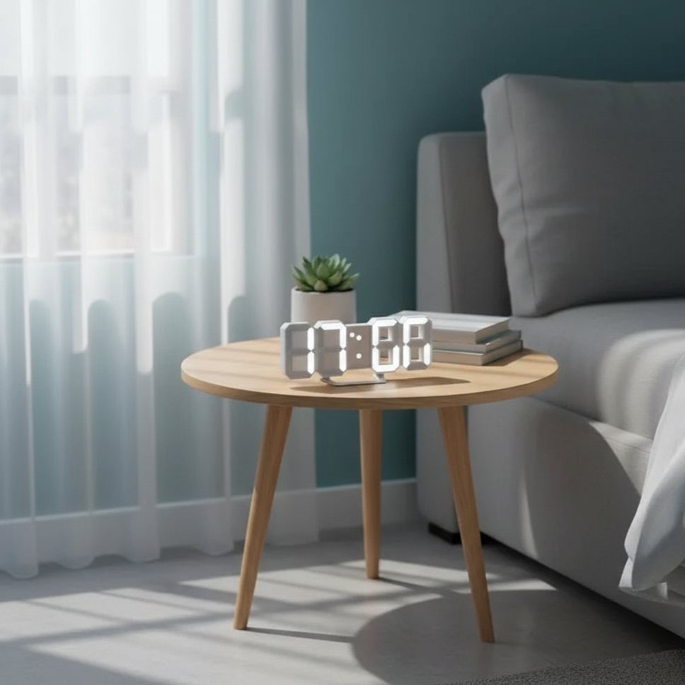 Digitix | Moderne 3D LED Uhr für Wand & Schreibtisch