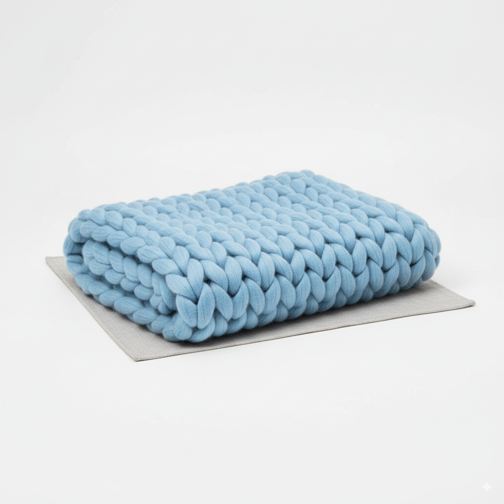 NordWeave | Edle XXL Strickdecke aus weichem Garn für Wohn- & Schlafzimmer