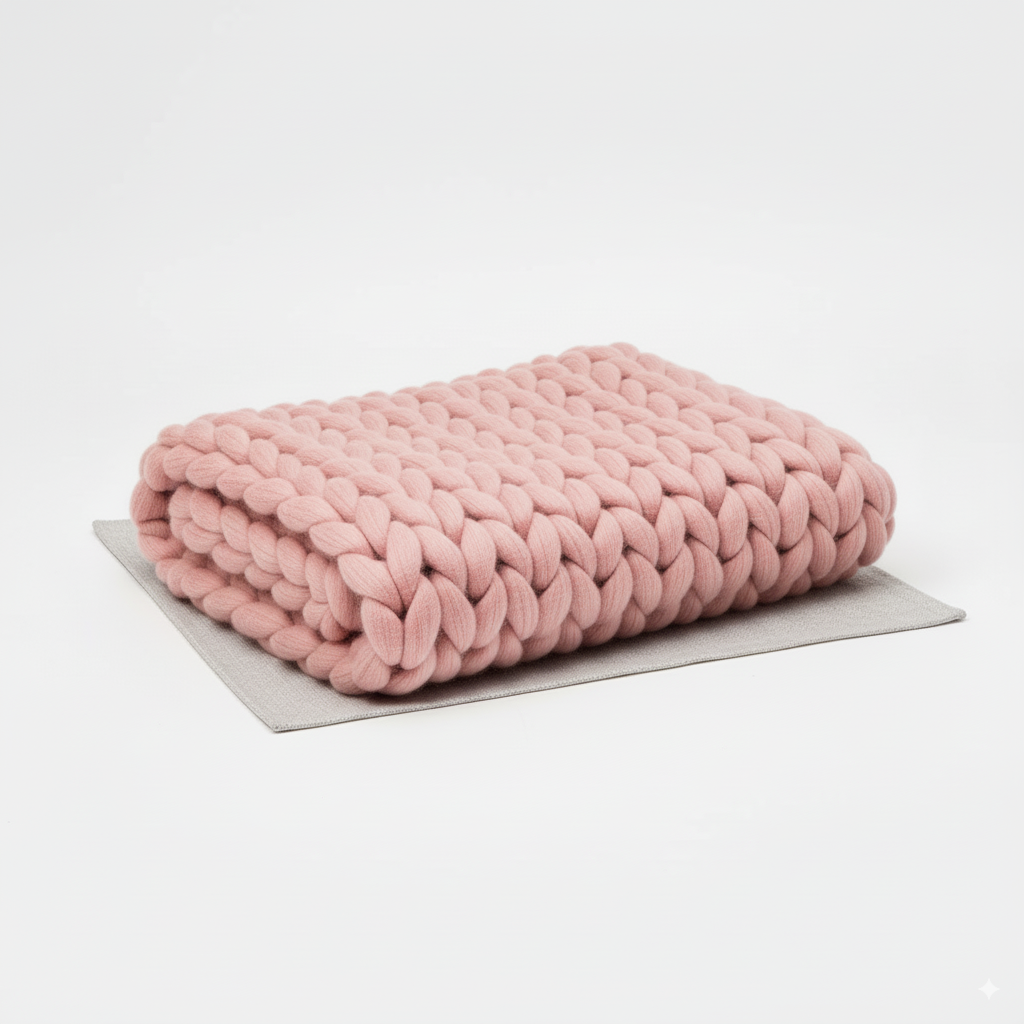 NordWeave | Edle XXL Strickdecke aus weichem Garn für Wohn- & Schlafzimmer