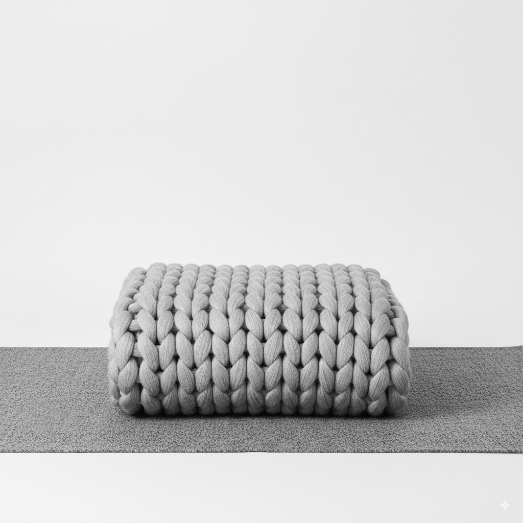 NordWeave | Edle XXL Strickdecke aus weichem Garn für Wohn- & Schlafzimmer