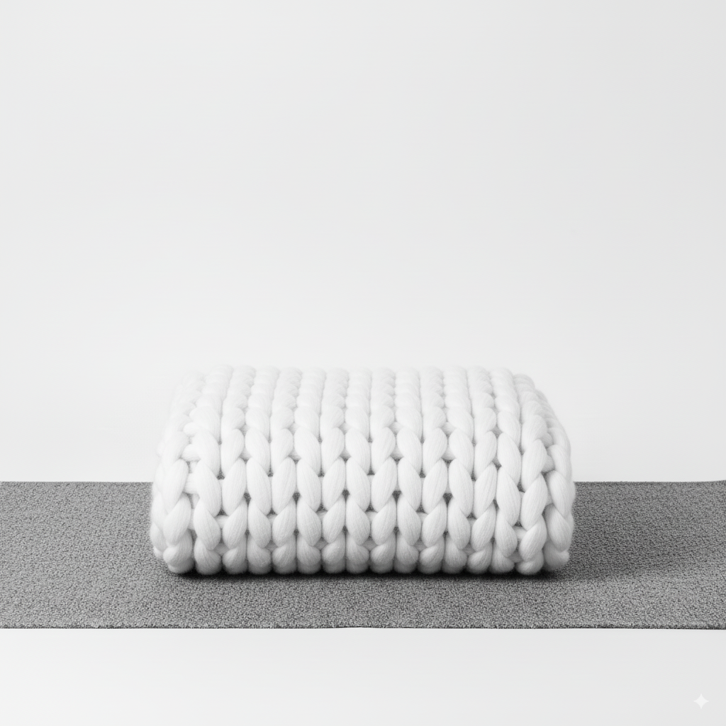 NordWeave | Edle XXL Strickdecke aus weichem Garn für Wohn- & Schlafzimmer