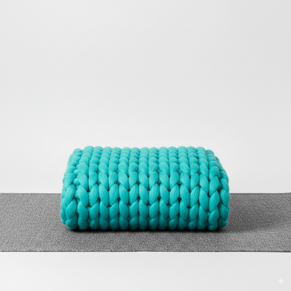 NordWeave | Edle XXL Strickdecke aus weichem Garn für Wohn- & Schlafzimmer