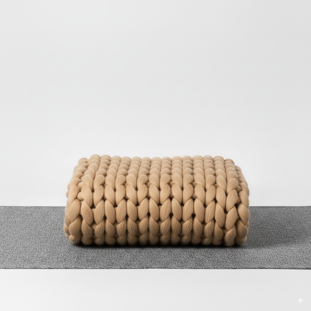 NordWeave | Edle XXL Strickdecke aus weichem Garn für Wohn- & Schlafzimmer