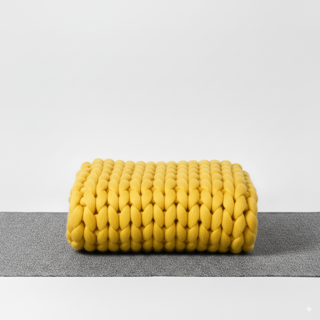 NordWeave | Edle XXL Strickdecke aus weichem Garn für Wohn- & Schlafzimmer
