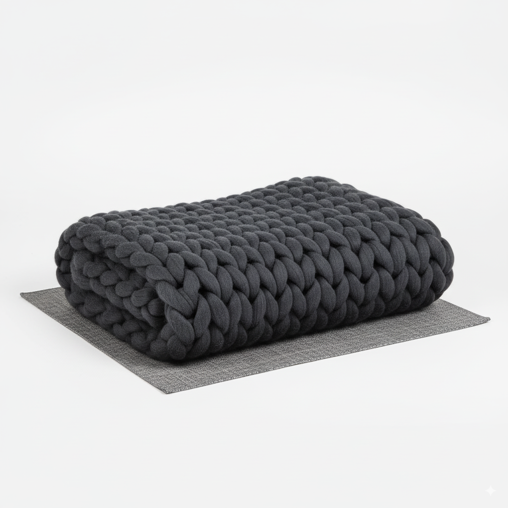 NordWeave | Edle XXL Strickdecke aus weichem Garn für Wohn- & Schlafzimmer