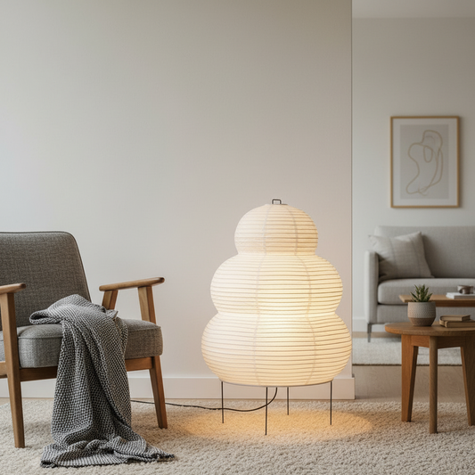 Yunari Curve | Stehlampe im Wabi-Sabi-Stil