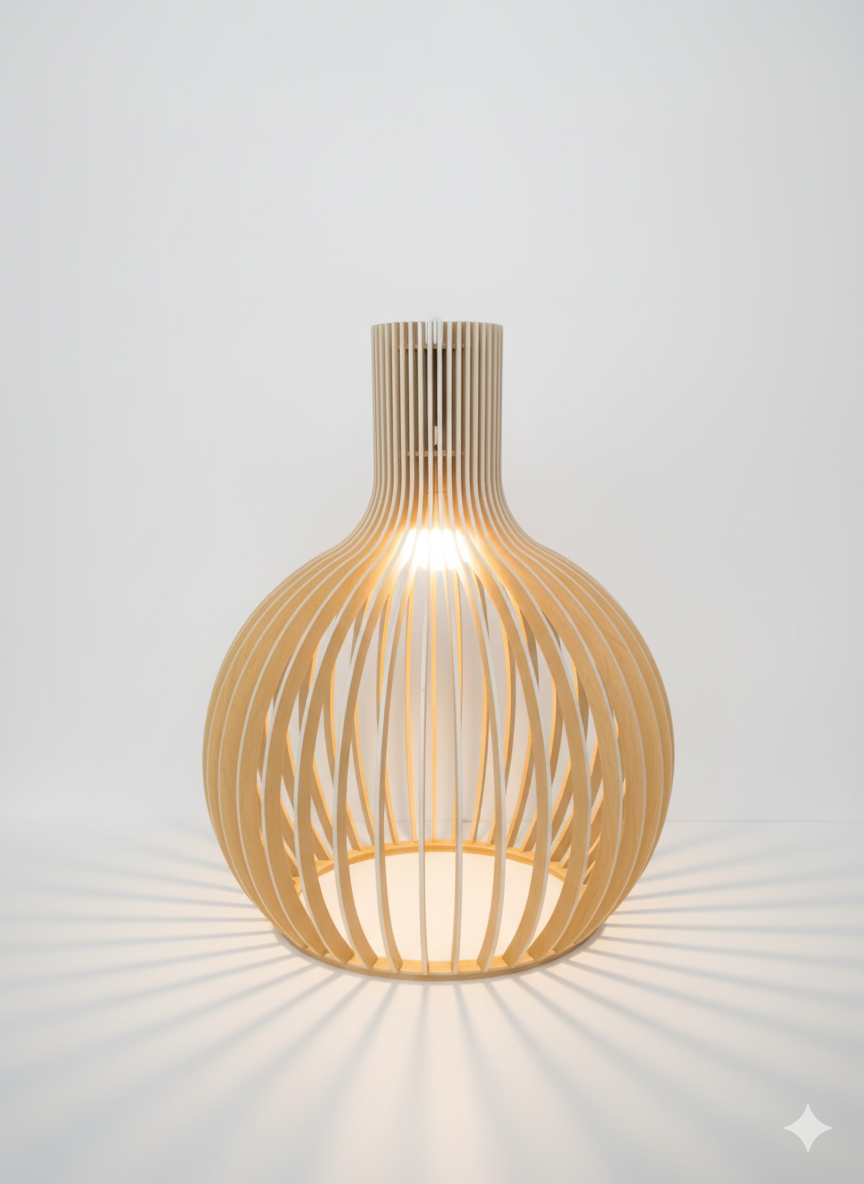 Lunorb | Handgemaakte bamboe hanglamp
