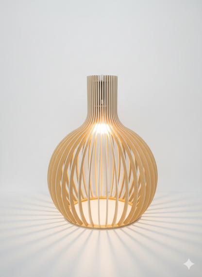 Lunorb | Handgemaakte bamboe hanglamp