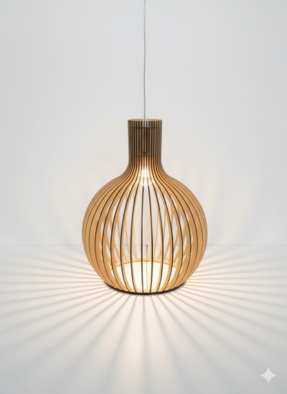 Lunorb | Handgemaakte bamboe hanglamp