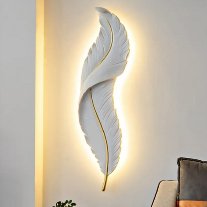 Lunava | LED-Wandleuchte mit Federdesign
