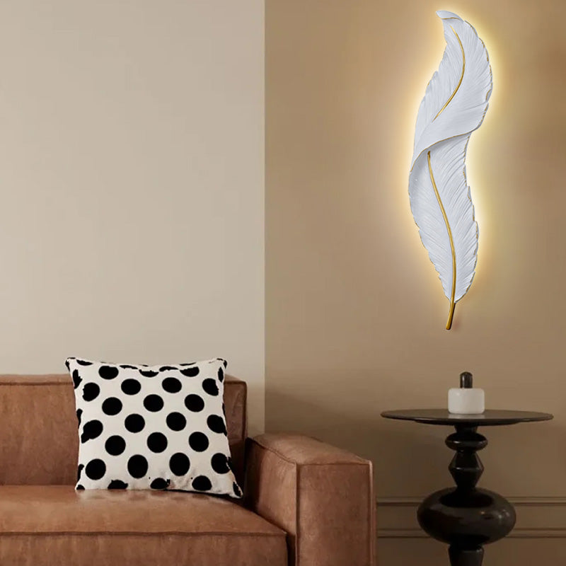 Lunava | LED-Wandleuchte mit Federdesign
