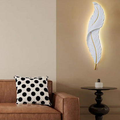 Lunava | LED-Wandleuchte mit Federdesign