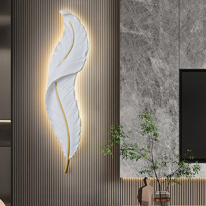 Lunava | LED-Wandleuchte mit Federdesign