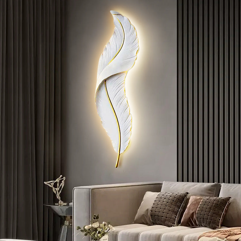 Lunava | LED-Wandleuchte mit Federdesign
