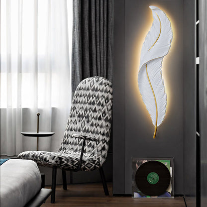 Lunava | LED-Wandleuchte mit Federdesign