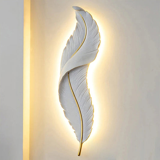 Lunava | LED-Wandleuchte mit Federdesign