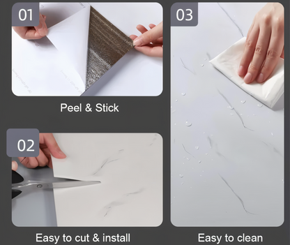 GlossyLux – Selbstklebende, Wasserfeste PVC-Wandpaneele für stilvolle Wandgestaltung