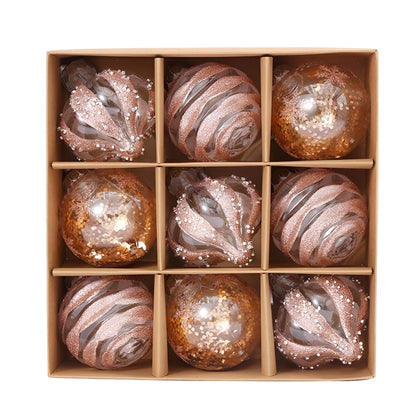 Goldene Weihnachtskugeln Set | Elegante Kunststoff Christbaumkugeln | Langlebig & Wiederverwendbar