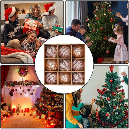 Goldene Weihnachtskugeln Set | Elegante Kunststoff Christbaumkugeln | Langlebig & Wiederverwendbar