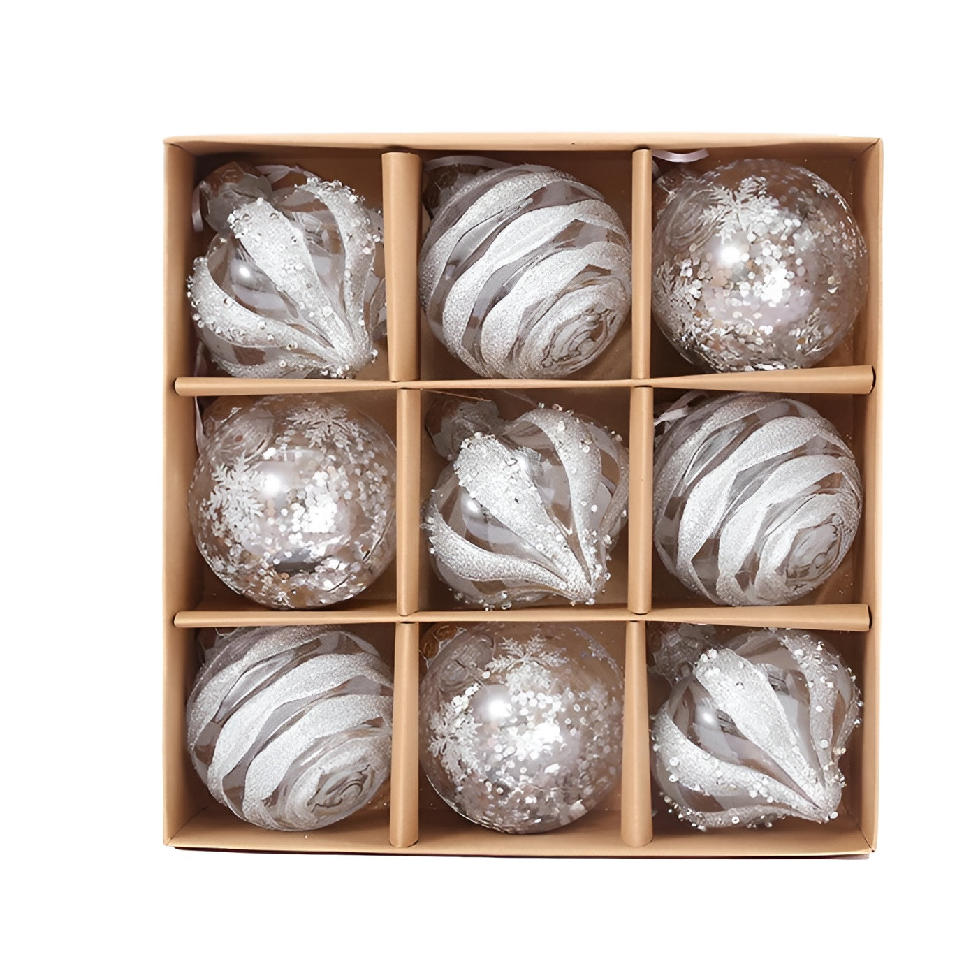 Goldene Weihnachtskugeln Set | Elegante Kunststoff Christbaumkugeln | Langlebig & Wiederverwendbar