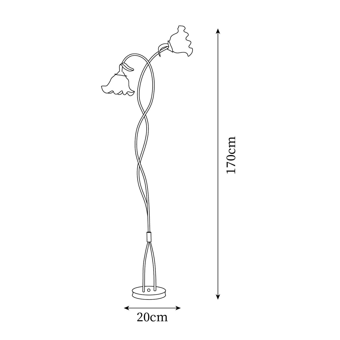 Calla Stehleuchte | LED Stehlampe in Blumenform mit dekorativem Design