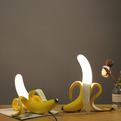 Lunara Deco | Art-Déco-Tischlampe im Bananenblatt-Design